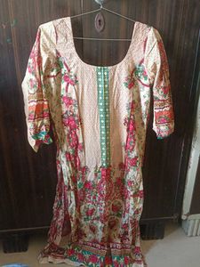 Floral Print Kurta with dupatta for women