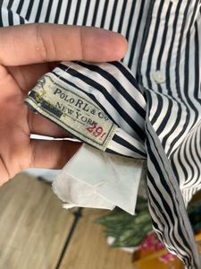 Ralph Lauren Classic Striped Button-Up Shirt