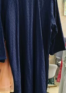 Elegant Blue Textured Kurta