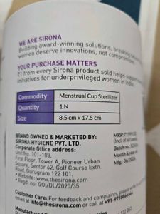 Sirona Electric Menstrual Cup Sterilizer