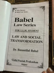 Babel Law Series LLM Students Books set 2