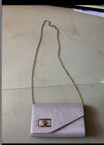 Sparkly Clutch with Gold Chain