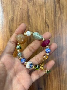 y2k Boho Beaded Charm Bracelet