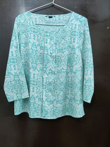 3/4th Sleeves Printed top (Wrinkle Free)