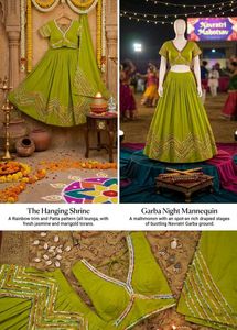 Beautiful Lime Green Lehenga Choli Set