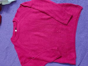 Magenta Knit Sweater