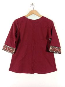 Maroon Casual Top (Women's)