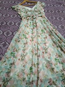 Floral Chiffon Maxi Dress