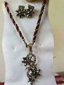 One Designer Set With Earrings