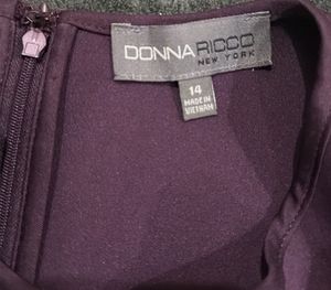 Plum Purple Donna Ricco A Line Dress