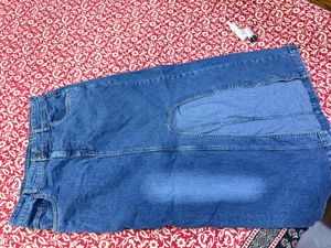Stylish Denim Midi Skirt