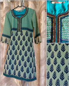Designer Branded Zardozi Work Kurti With Lining
