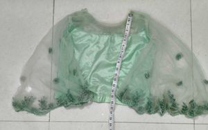 Stunning Mint Green Embroidered Blouse