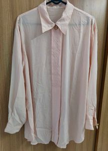 Vintage Peach Button-Up Shirt