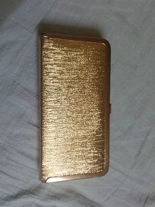 Beautiful Golden Clutch For Party Wear Used Once And Kept As It Is..