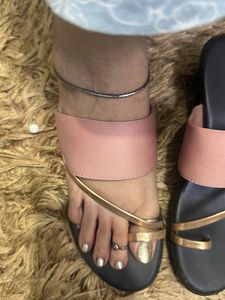 Elegant Pink & Gold wedges