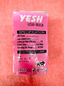 USB LED Bulb, Warm Light