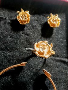 Rose Design Jewellery Set