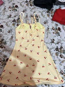 Cute Cherry Print Sundress