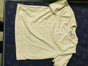 Textured Cream T-Shirt