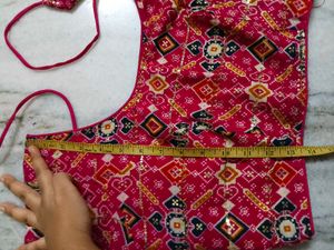 Vibrant Pink Ethnic Blouse