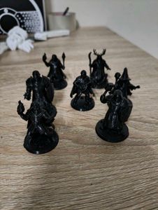 collection of seven hero miniatures,