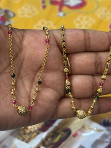 single chainGold Plated Mangalsutra Necklace