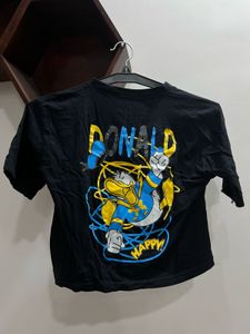Black Donald Duck  T-Shirt