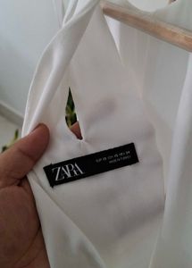 ZARA Chic White Halter Neck Tank Top