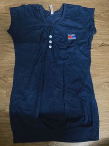 Vintage Navy Blue Polo Top