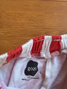 Red &amp; White Striped Palazzo Pants