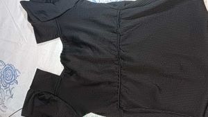 Elegant Black Textured top