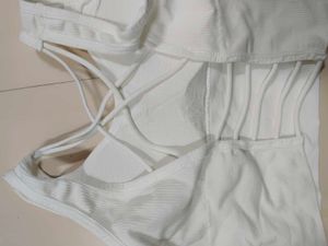 Comfy White Sports Bra
