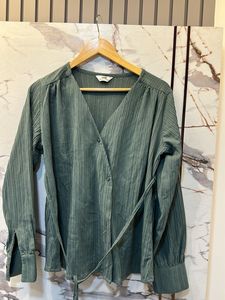 Stylish V-Neck Wrap Blouse, Bust- 36