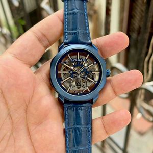 BVLGARI OCTO – SKELETON BLUE LUXURY WITH BOLD ITAL