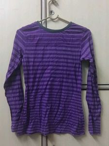 Striped Purple Top for teenagers