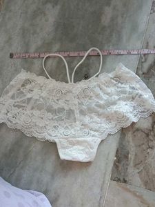 Lace Briefs with Bow Detail