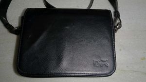 Black Leather Crossbody Bag