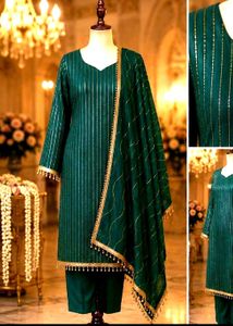 💚✨sea green pakistani suit 😍😍
