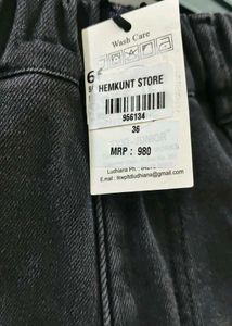 Black Wash warm Denim Jeans