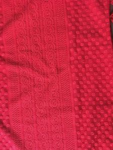 Beautiful Red Chikankari Kurta. perfectly new