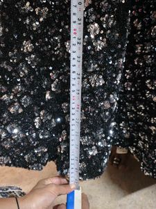 Stunning Black Sequined Lehenga Choli