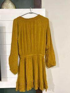 Mustard Yellow Mini Dress