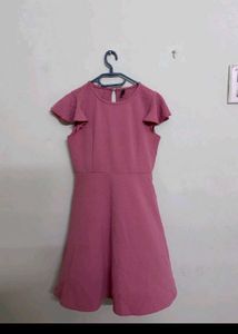 Chic Pink Fit & Flare Dress