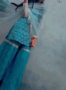 Elegant Teal Kurta Set with Dupatta