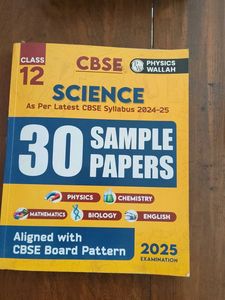 CBSE Class 12 Science Sample Papers