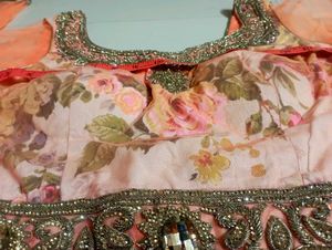 Orange Barbie doll Party gown