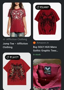 Y2k Vintage x Gothic Crop tee