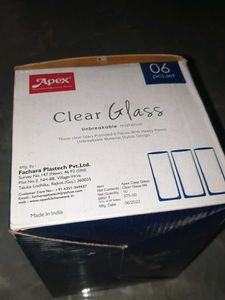 Apex Clear Glass Tumbler Set 6