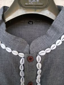 Black And White Small Checks Kurta